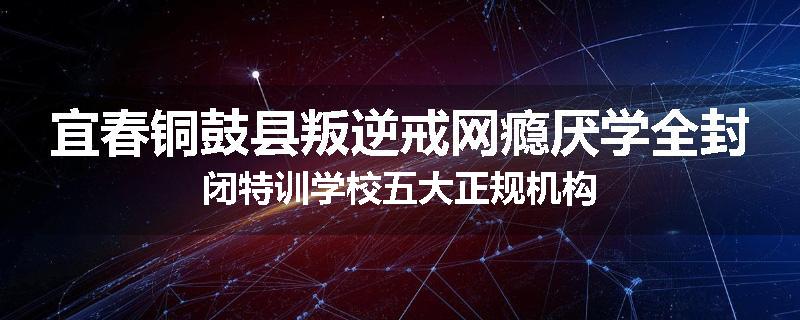 宜春铜鼓县叛逆戒网瘾厌学全封闭特训学校五大正规机构