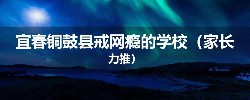 宜春铜鼓县戒网瘾的学校（家长力推）