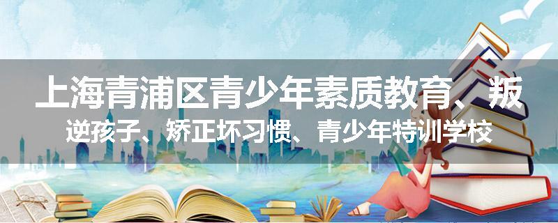 上海青浦区青少年素质教育、叛逆孩子、矫正坏习惯、青少年特训学校