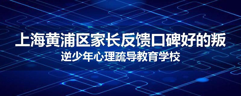 上海黄浦区家长反馈口碑好的叛逆少年心理疏导教育学校