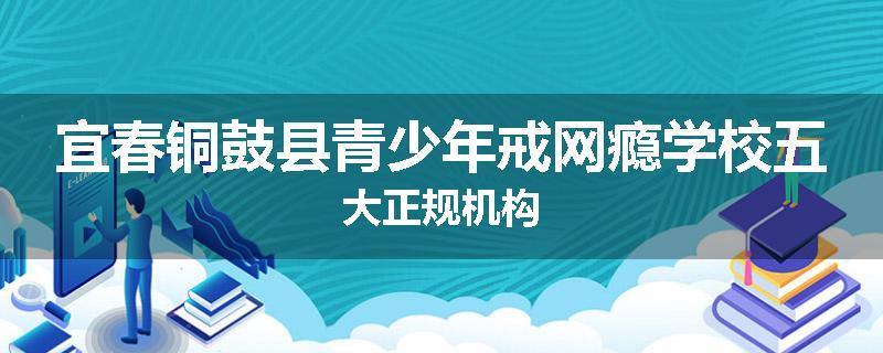 宜春铜鼓县青少年戒网瘾学校五大正规机构