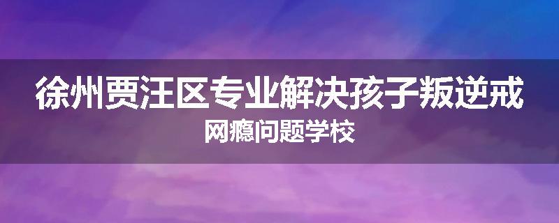 徐州贾汪区专业解决孩子叛逆戒网瘾问题学校