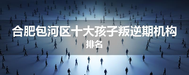 合肥包河区十大孩子叛逆期机构排名