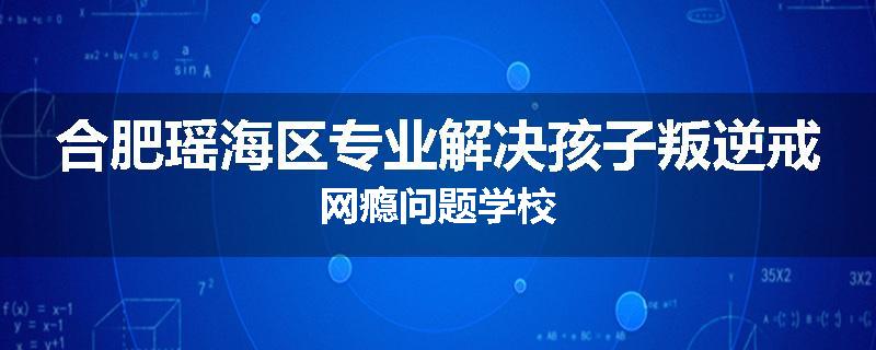 合肥瑶海区专业解决孩子叛逆戒网瘾问题学校