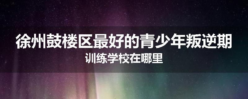 徐州鼓楼区最好的青少年叛逆期训练学校在哪里