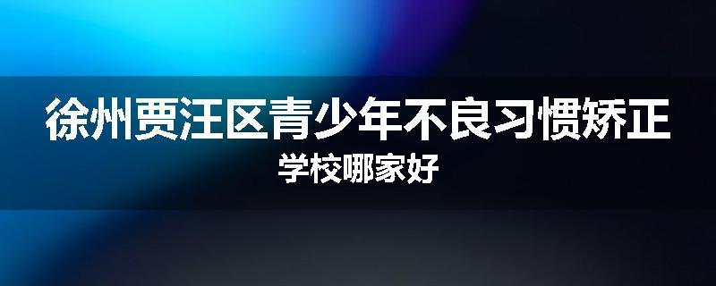 徐州贾汪区青少年不良习惯矫正学校哪家好