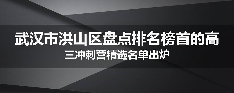 武汉市洪山区盘点排名榜首的高三冲刺营精选名单出炉
