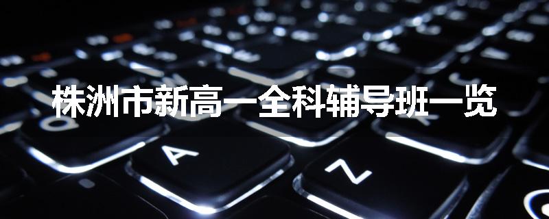 株洲市新高一全科辅导班一览