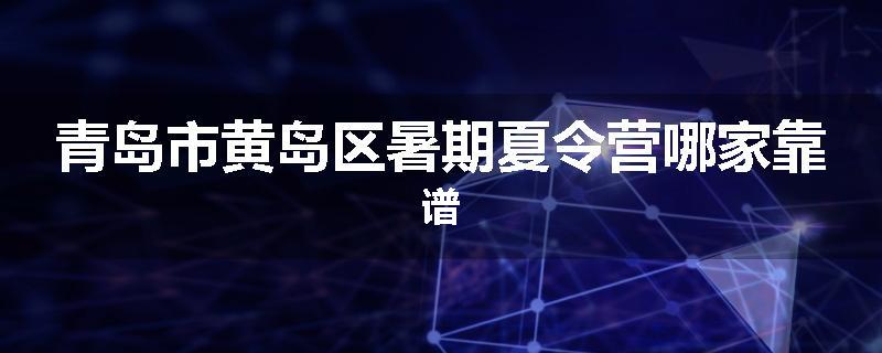 青岛市黄岛区暑期夏令营哪家靠谱