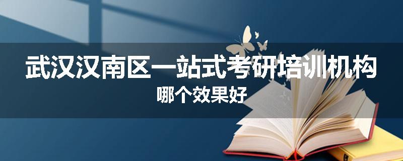 武汉汉南区一站式考研培训机构哪个效果好