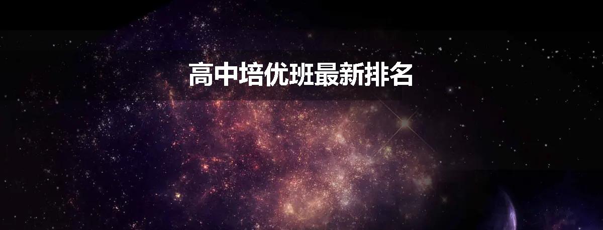 高中培优班最新排名