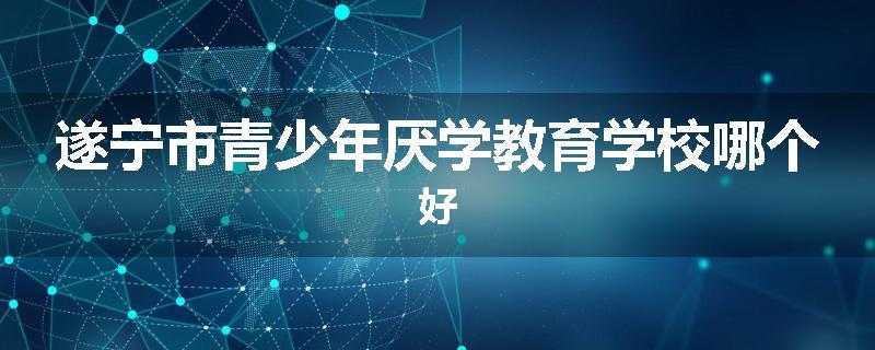 遂宁市青少年厌学教育学校哪个好