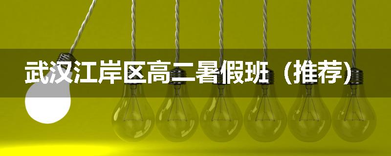 武汉江岸区高二暑假班（推荐）