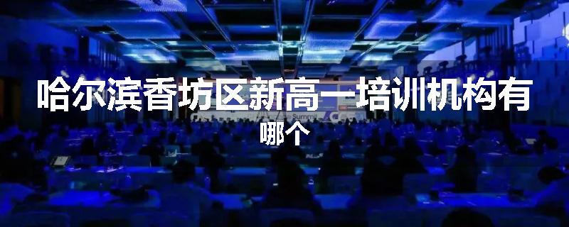哈尔滨香坊区新高一培训机构有哪个