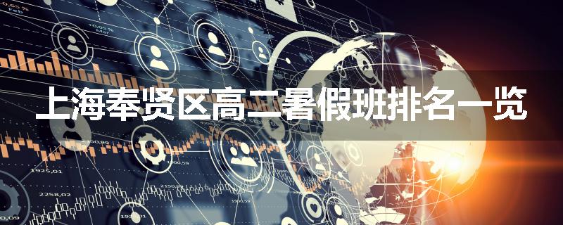 上海奉贤区高二暑假班排名一览