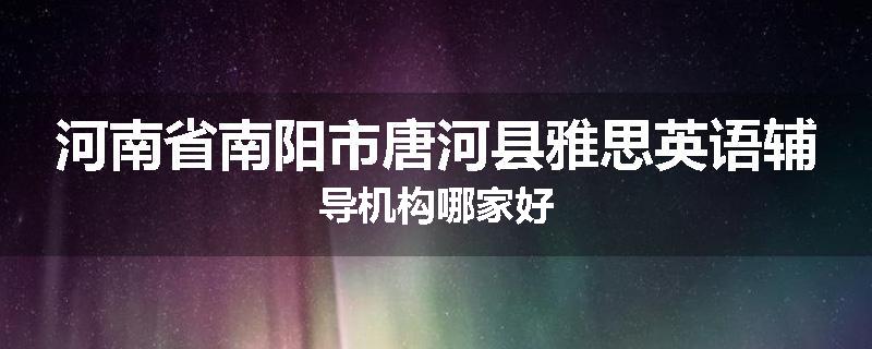 河南省南阳市唐河县雅思英语辅导机构哪家好