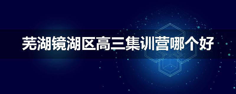 芜湖镜湖区高三集训营哪个好