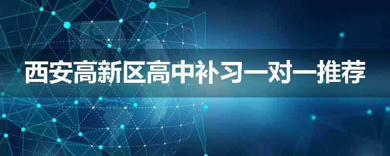 西安高新区高中补习一对一推荐