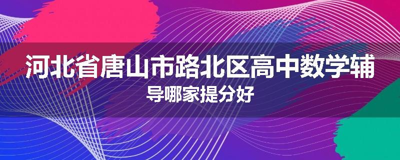 河北省唐山市路北区高中数学辅导哪家提分好