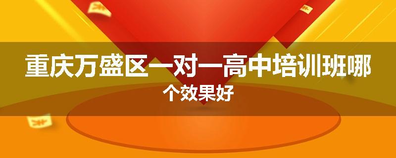 重庆万盛区一对一高中培训班哪个效果好