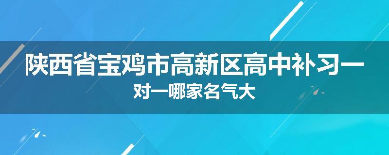 陕西省宝鸡市高新区高中补习一对一哪家名气大