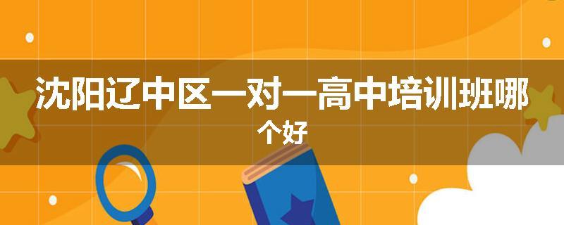 沈阳辽中区一对一高中培训班哪个好