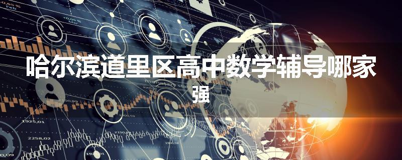 哈尔滨道里区高中数学辅导哪家强