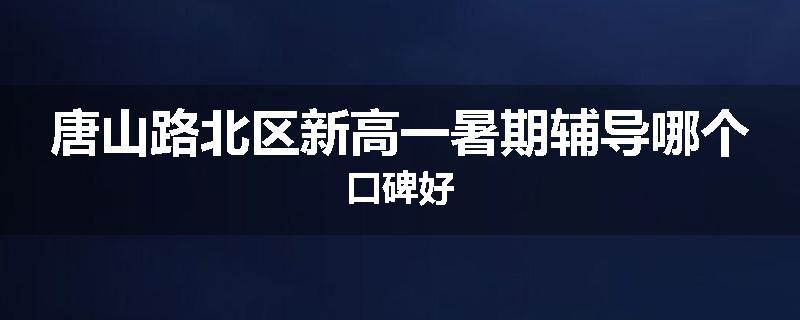 唐山路北区新高一暑期辅导哪个口碑好