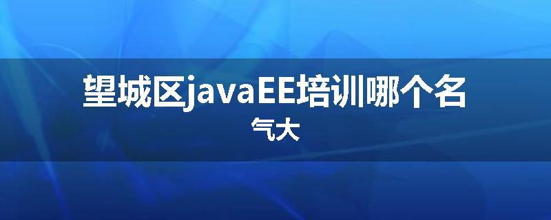 望城区javaEE培训哪个名气大