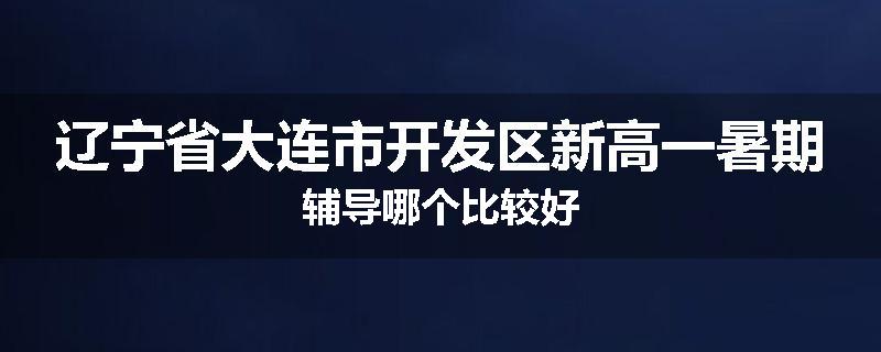 辽宁省大连市开发区新高一暑期辅导哪个比较好