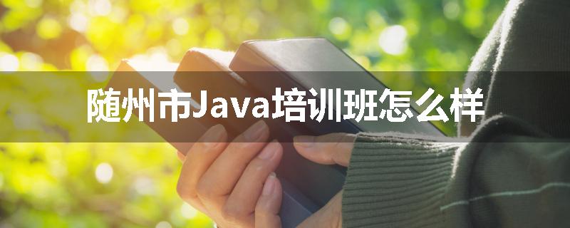 随州市Java培训班怎么样