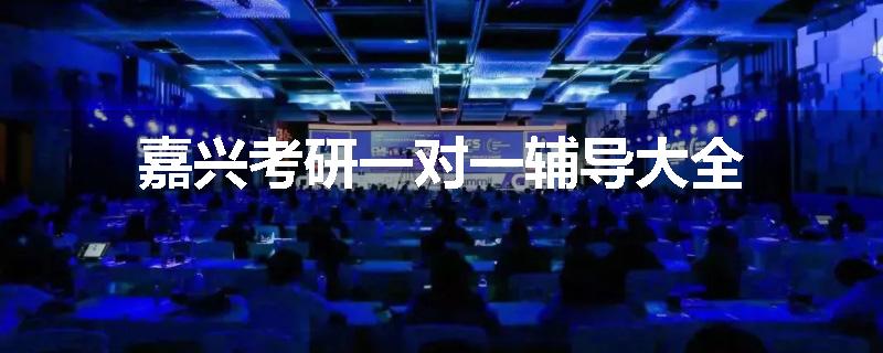 嘉兴考研一对一辅导大全