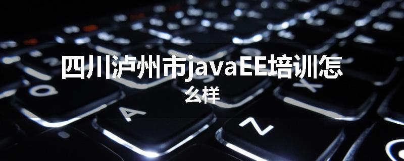 四川泸州市javaEE培训怎么样
