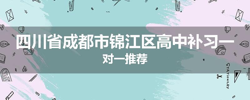 四川省成都市锦江区高中补习一对一推荐