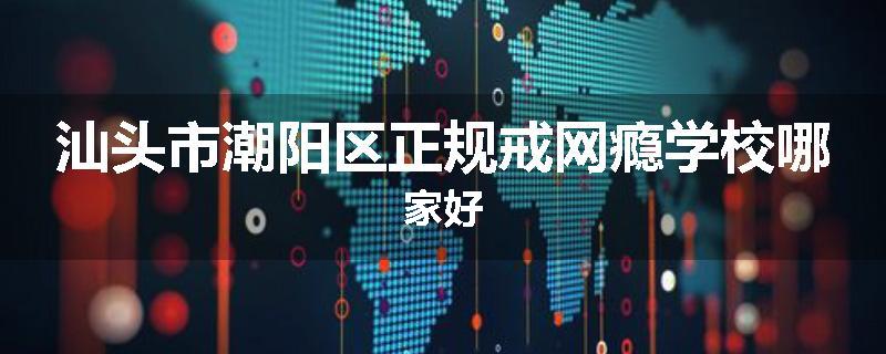 汕头市潮阳区正规戒网瘾学校哪家好
