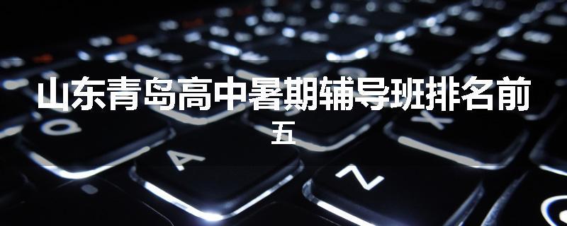 山东青岛高中暑期辅导班排名前五