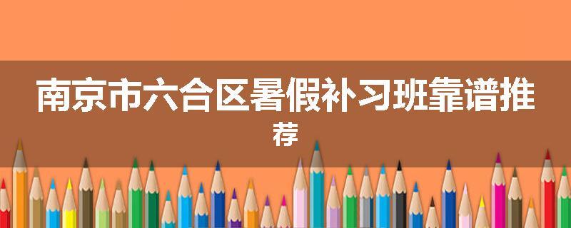 南京市六合区暑假补习班靠谱推荐