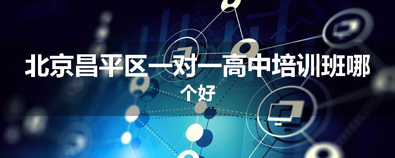 北京昌平区一对一高中培训班哪个好