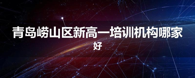 青岛崂山区新高一培训机构哪家好