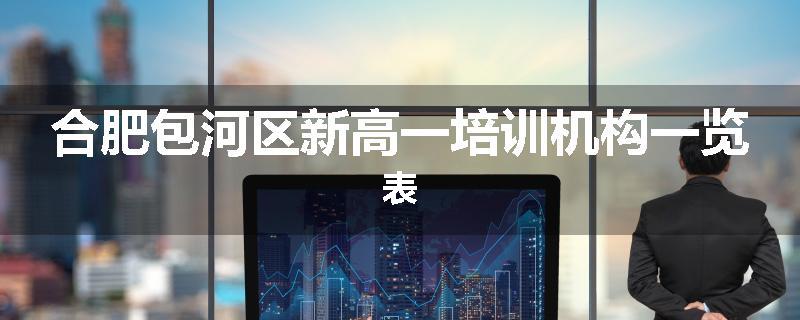 合肥包河区新高一培训机构一览表