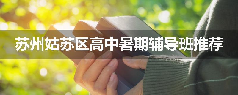 苏州姑苏区高中暑期辅导班推荐