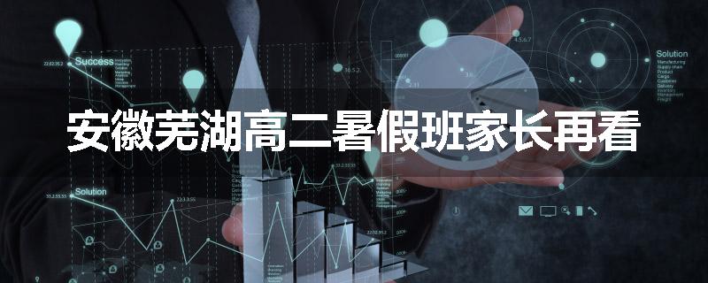 安徽芜湖高二暑假班家长再看