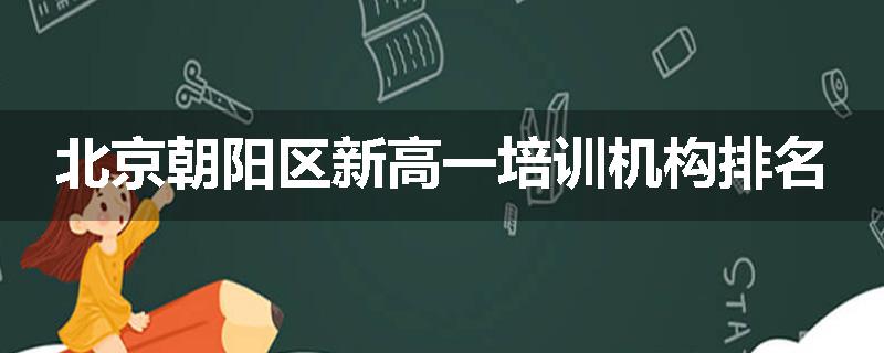 北京朝阳区新高一培训机构排名