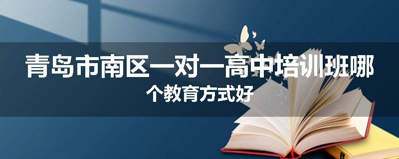 青岛市南区一对一高中培训班哪个教育方式好