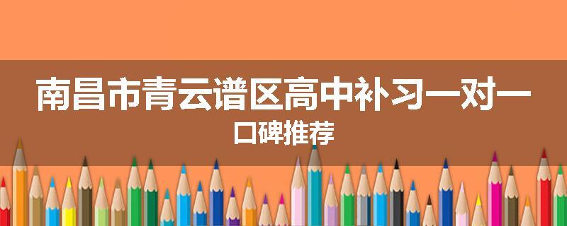 南昌市青云谱区高中补习一对一口碑推荐