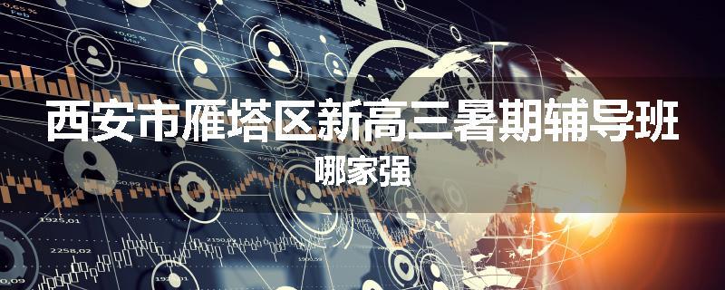 西安市雁塔区新高三暑期辅导班哪家强