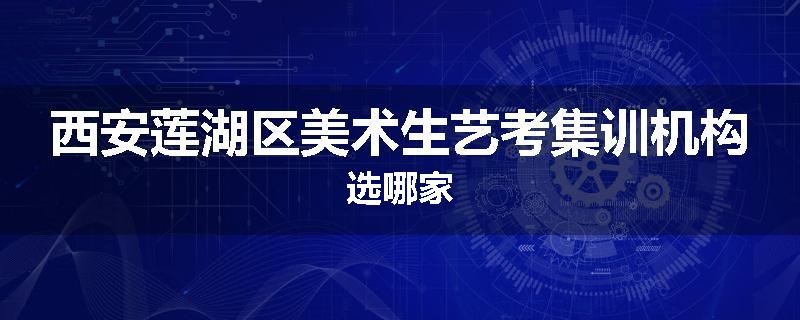 西安莲湖区美术生艺考集训机构选哪家