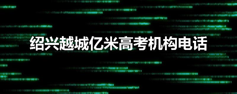绍兴越城亿米高考机构电话