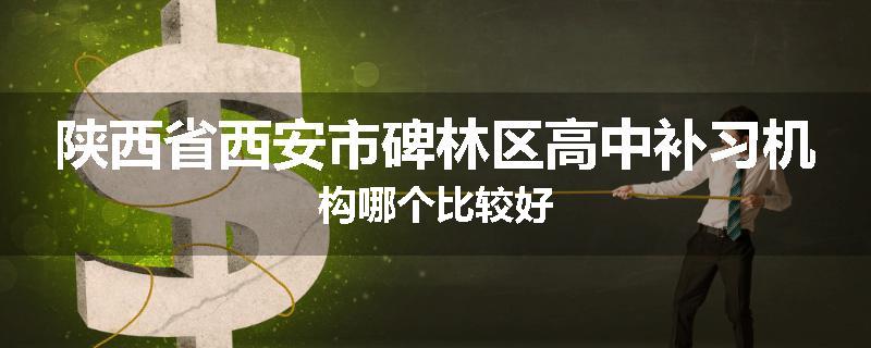 陕西省西安市碑林区高中补习机构哪个比较好