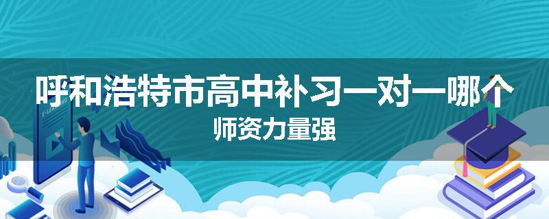 呼和浩特市高中补习一对一哪个师资力量强